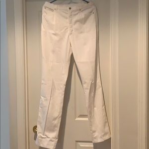 3/$30 White Escada Cotton Blend Pants